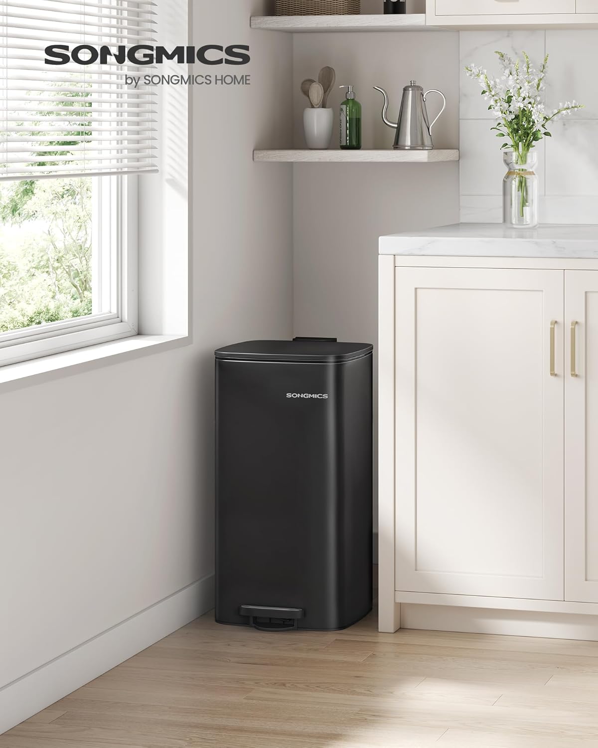๐ songmics keukenprullenbak, 30 liter ๐