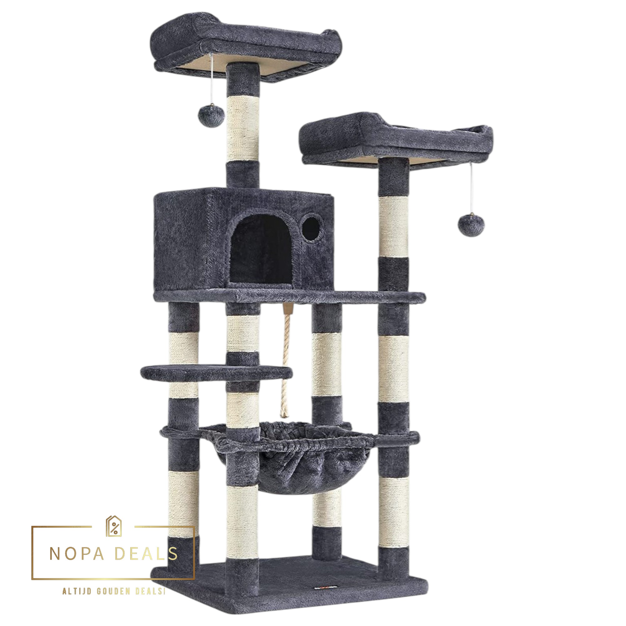 luxe krabpaal 143cm het ultieme kattenparadijs