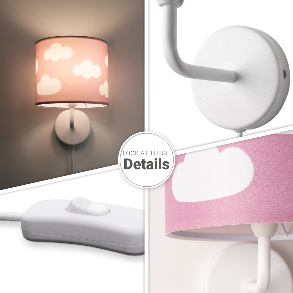 paco home luca & cos wandlamp nachtlampje