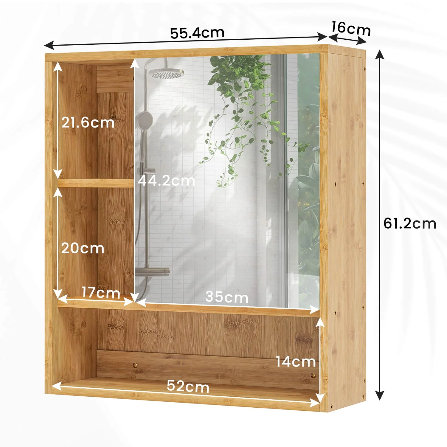 badkamer spiegelkast – wandmontage – compact & stijlvol