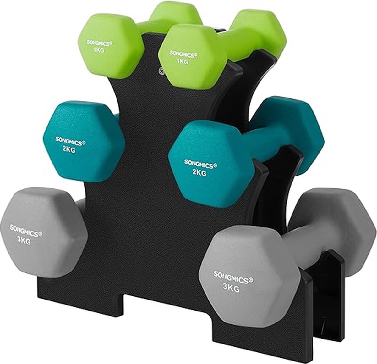 dumbbell set, 3 paar
